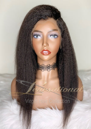 16” Kinky Straight Lace Front Wig